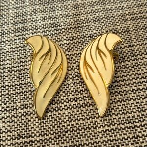 MONET ANGEL WING COSTUME CLIP ON EARRINGS